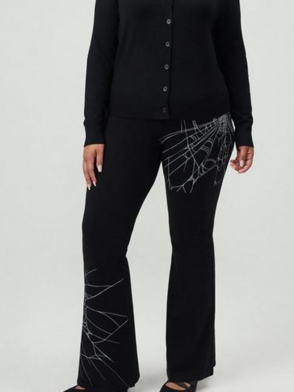 Web Printed Flare Legging